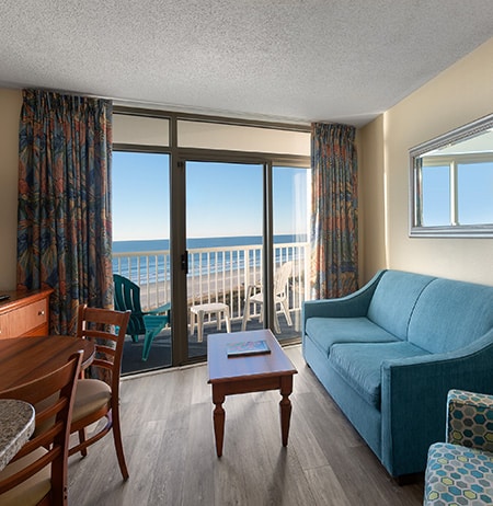 Living room with ocean view